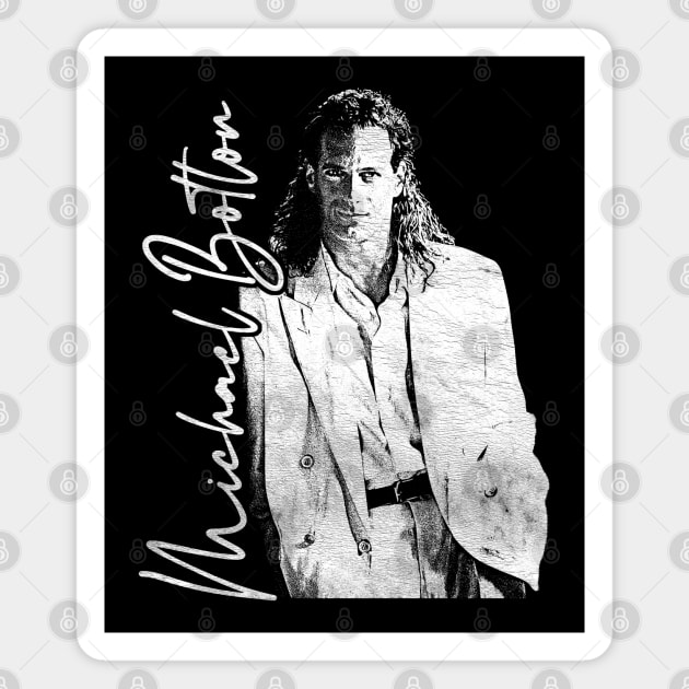 Michael Bolton / 90s Style Fan Design Magnet by DankFutura